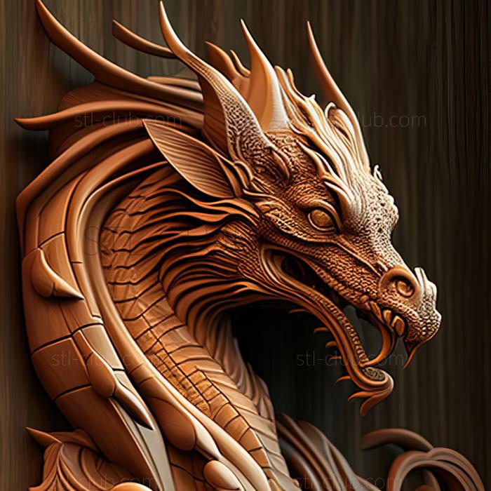 3D model st dragon (STL)